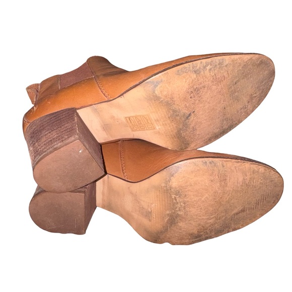 Madewell the Brady Leather Chelsea Ankle Boots Cognac English Saddle Size 8 - Picture 3 of 6
